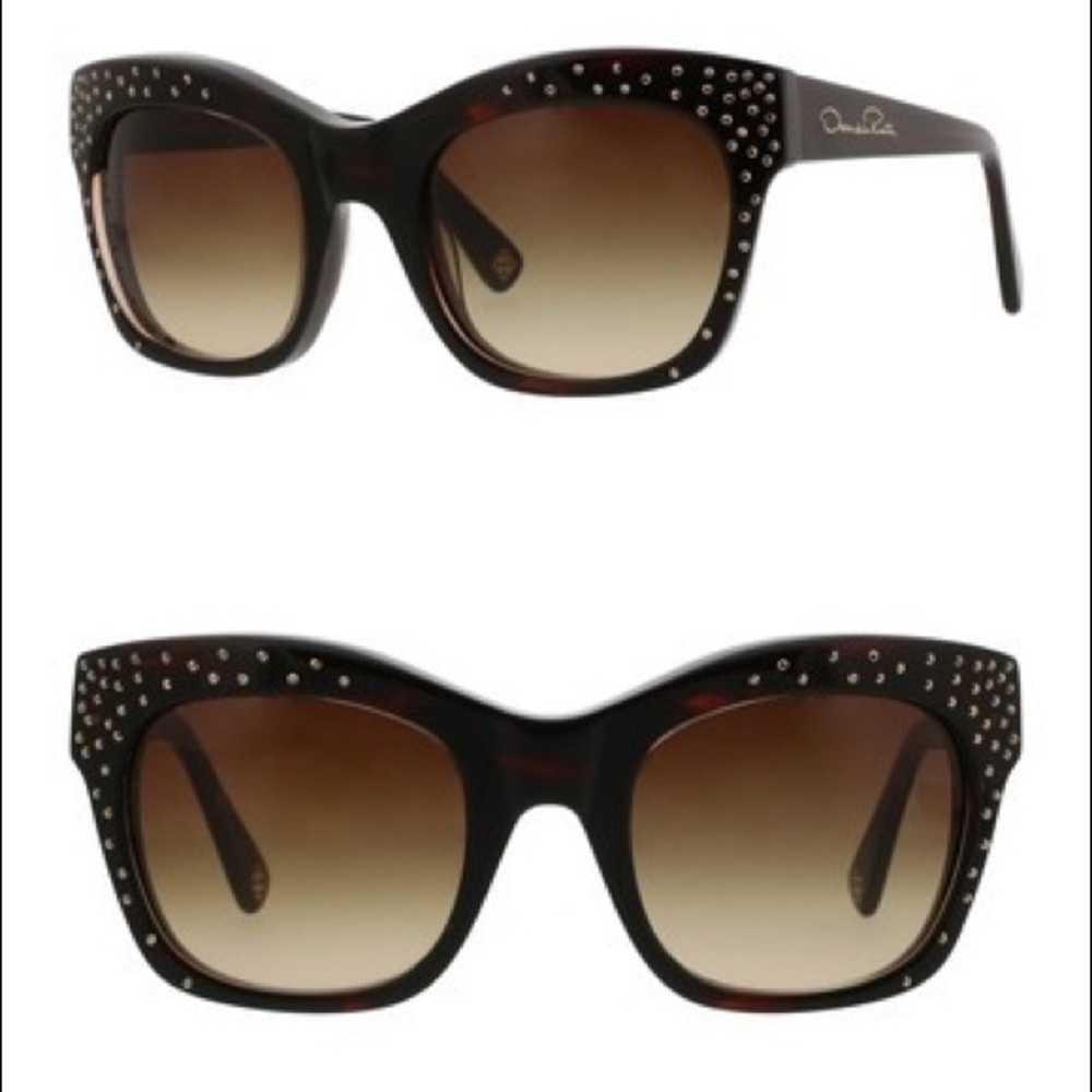 Oscar de la Renta –53mm Crystal Square sunglasses
